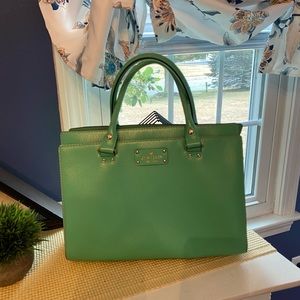 Kate Spade lime green satchel
